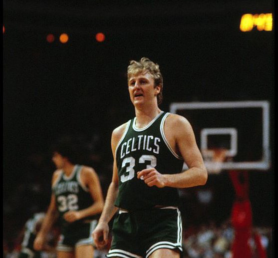 larry bird's jersey number