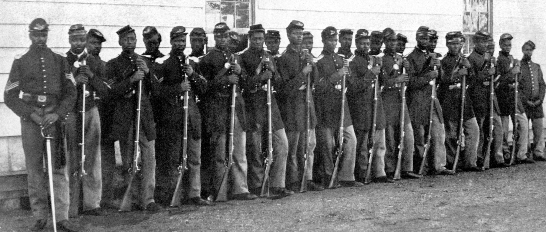 54th Massachusetts Regiment Marches Through Boston